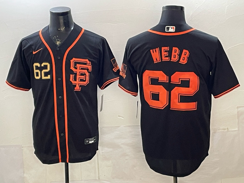 2026 Men Nike San Francisco Giants #62 Webb black Nike MLB Jersey005->san francisco giants->MLB Jersey